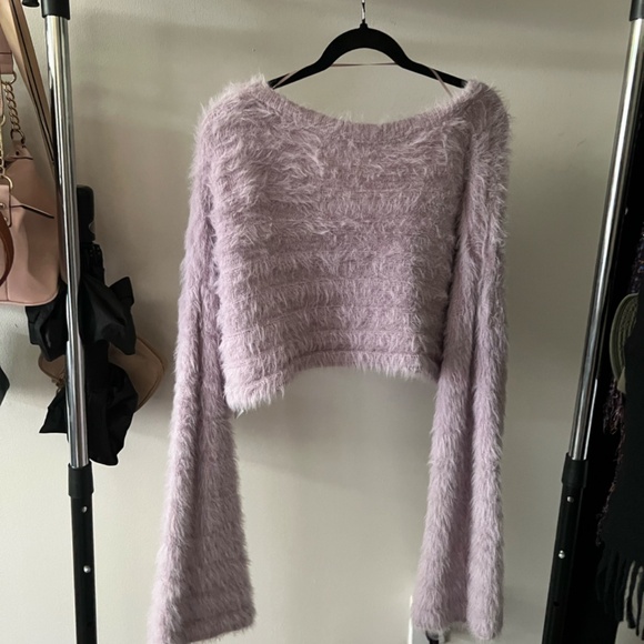 Urban Outfitters Fuzzy Purple Sweater - Picture 6 of 7